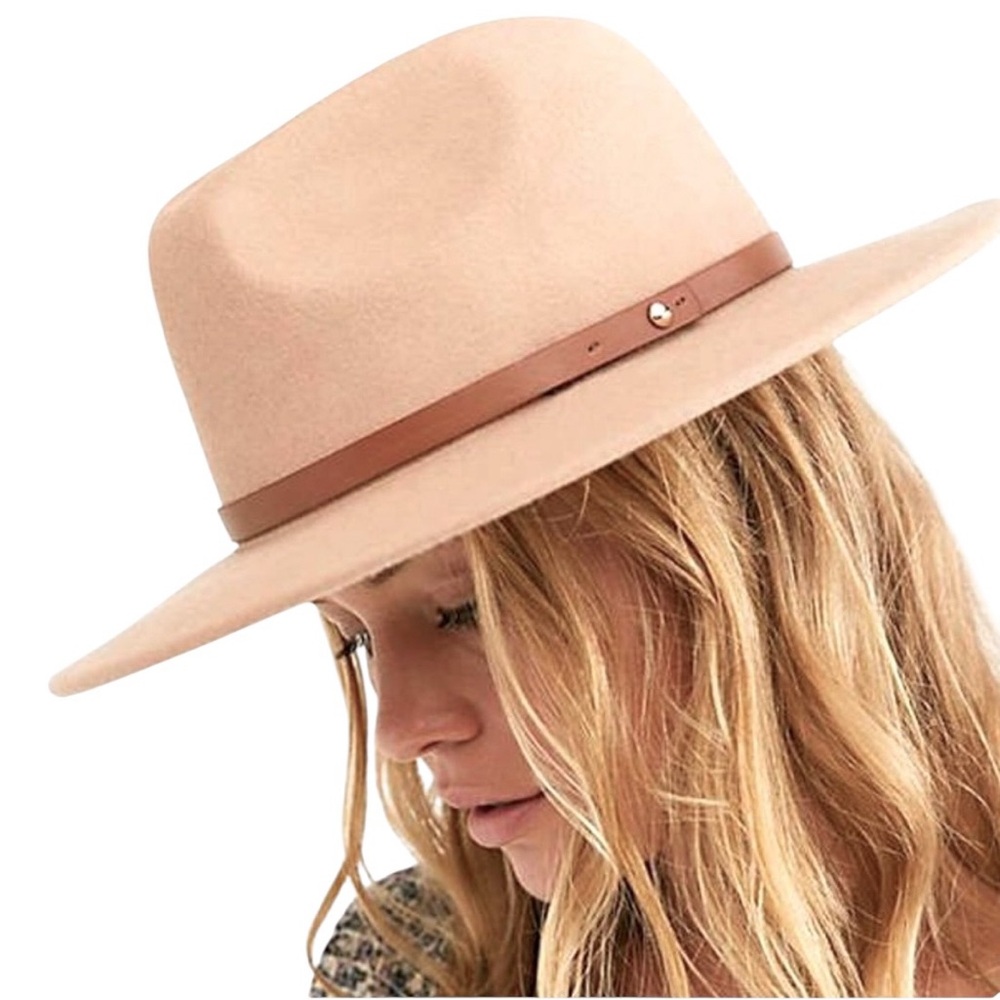 Free People Wythe Wool Hat with leather band - Picture 7 of 8